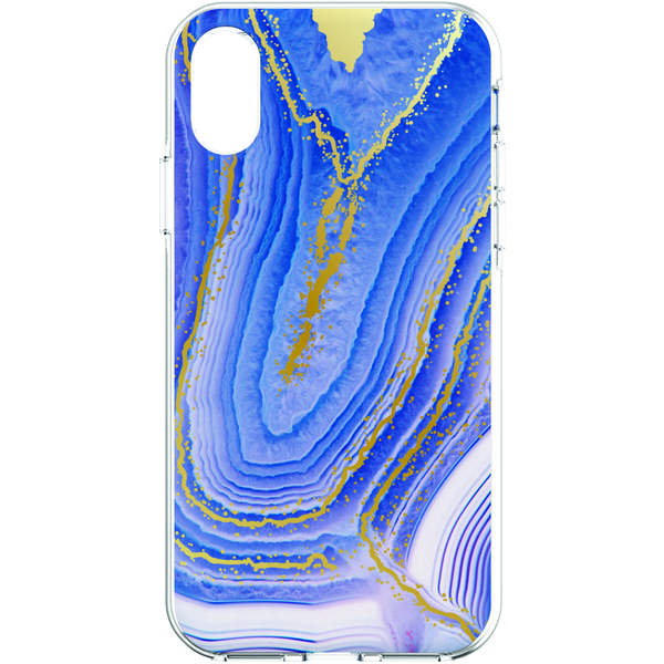 Body Glove Blue with Metallic Gold Marble Case - iPhone X / XS Blue